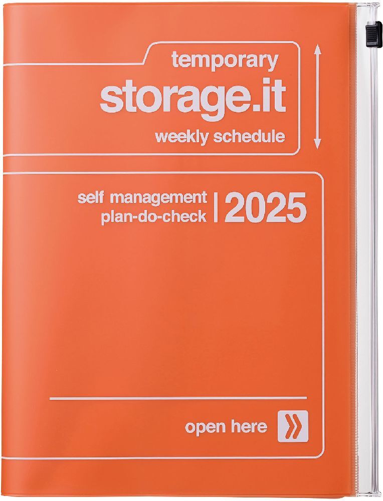 Cover: 4550045127836 | MARK'S 2024/2025 Taschenkalender A5 vertikal, Storage it, Orange | Inc