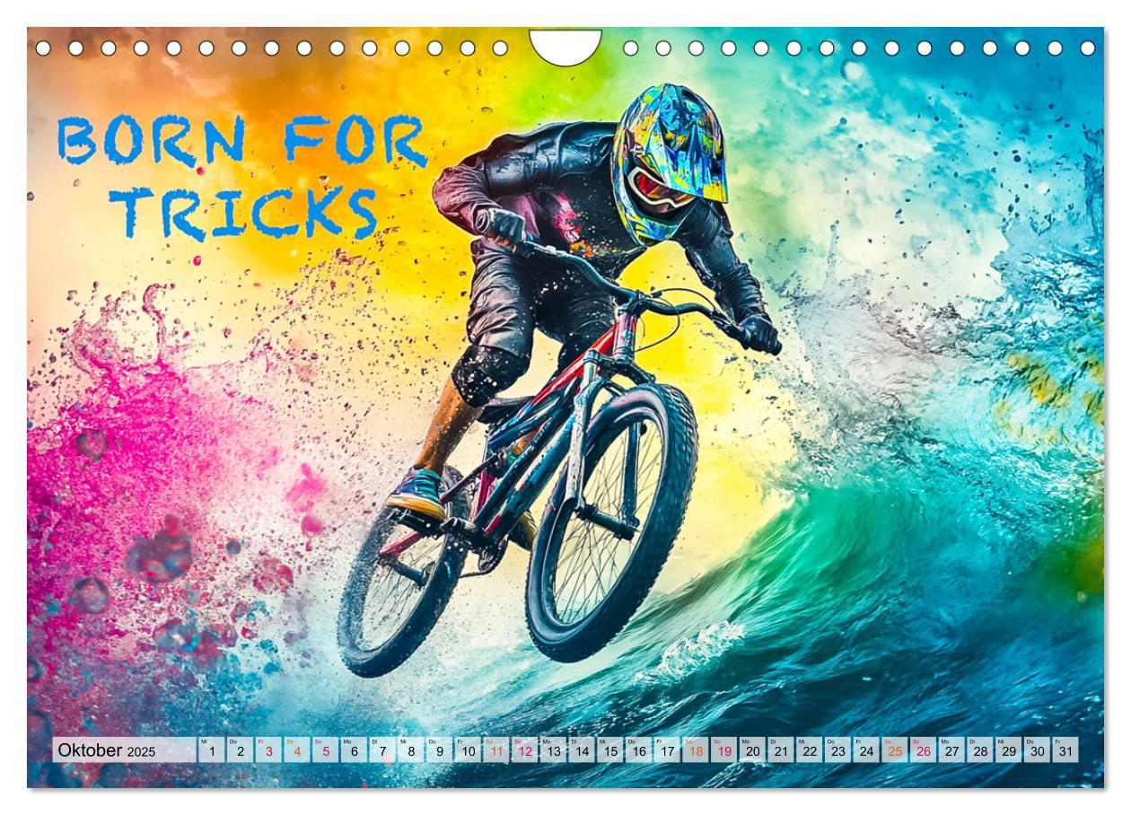 Bild: 9783457184837 | BMX - Coole Slogans (Wandkalender 2025 DIN A4 quer), CALVENDO...