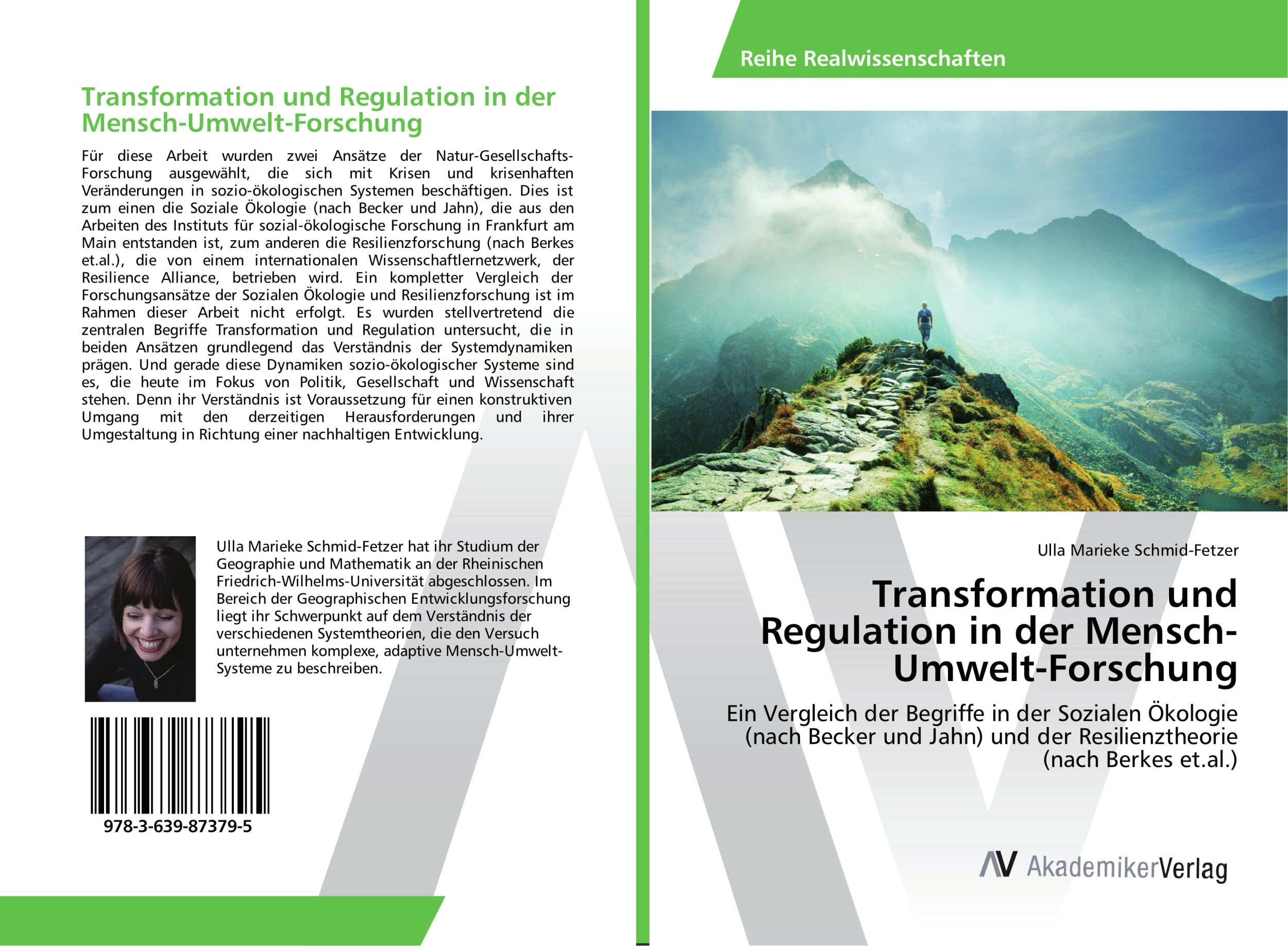 Cover: 9783639873795 | Transformation und Regulation in der Mensch-Umwelt-Forschung | Buch