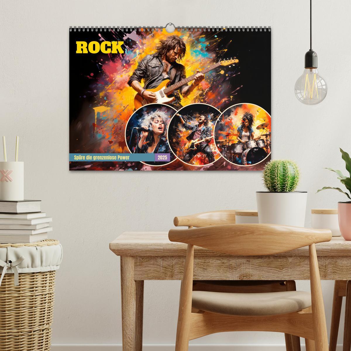 Bild: 9783383851841 | ROCK Spüre die grenzenlose Power (Wandkalender 2025 DIN A3 quer),...