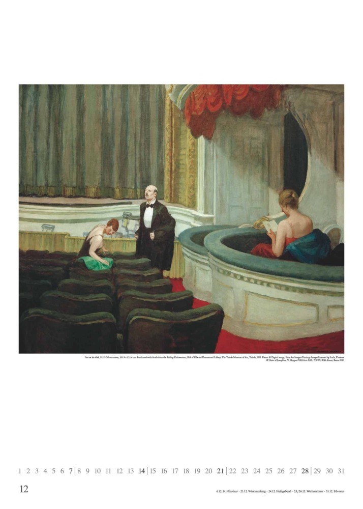 Bild: 4250809653259 | DUMONT - Edward Hopper 2025 Wandkalender, 50x70cm, Posterkalender...