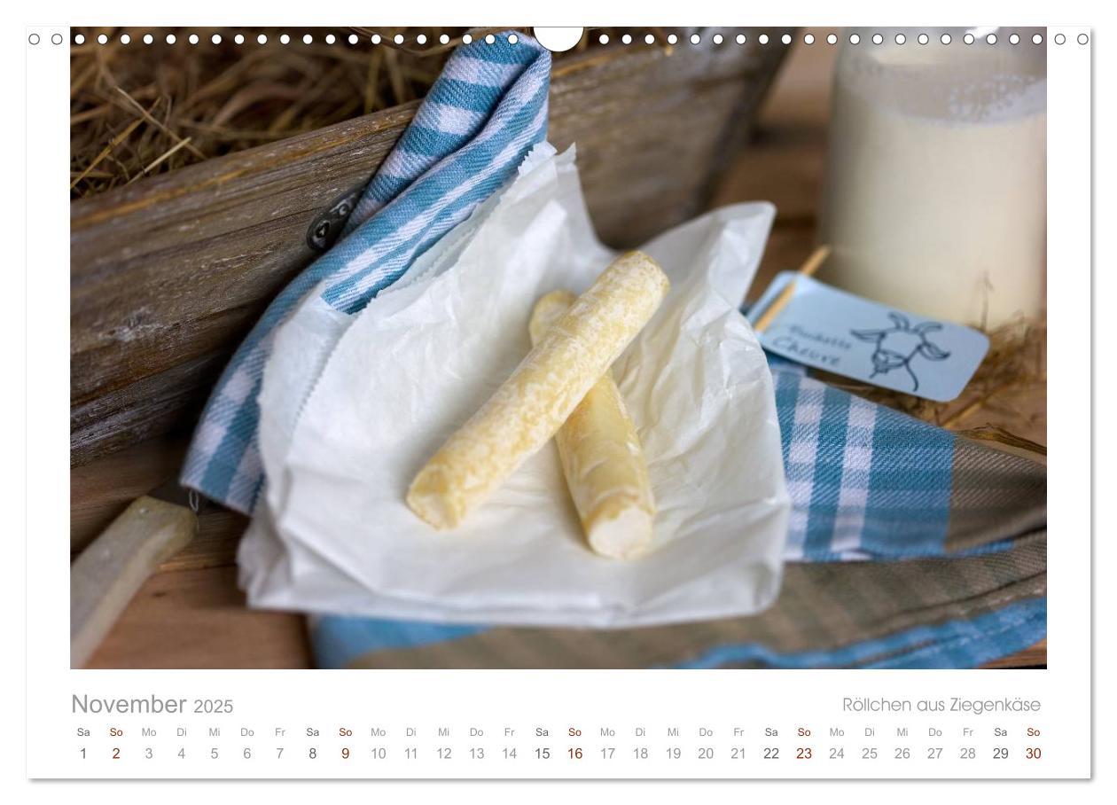 Bild: 9783435628285 | Der Käsekalender Edel und lecker (Wandkalender 2025 DIN A3 quer),...