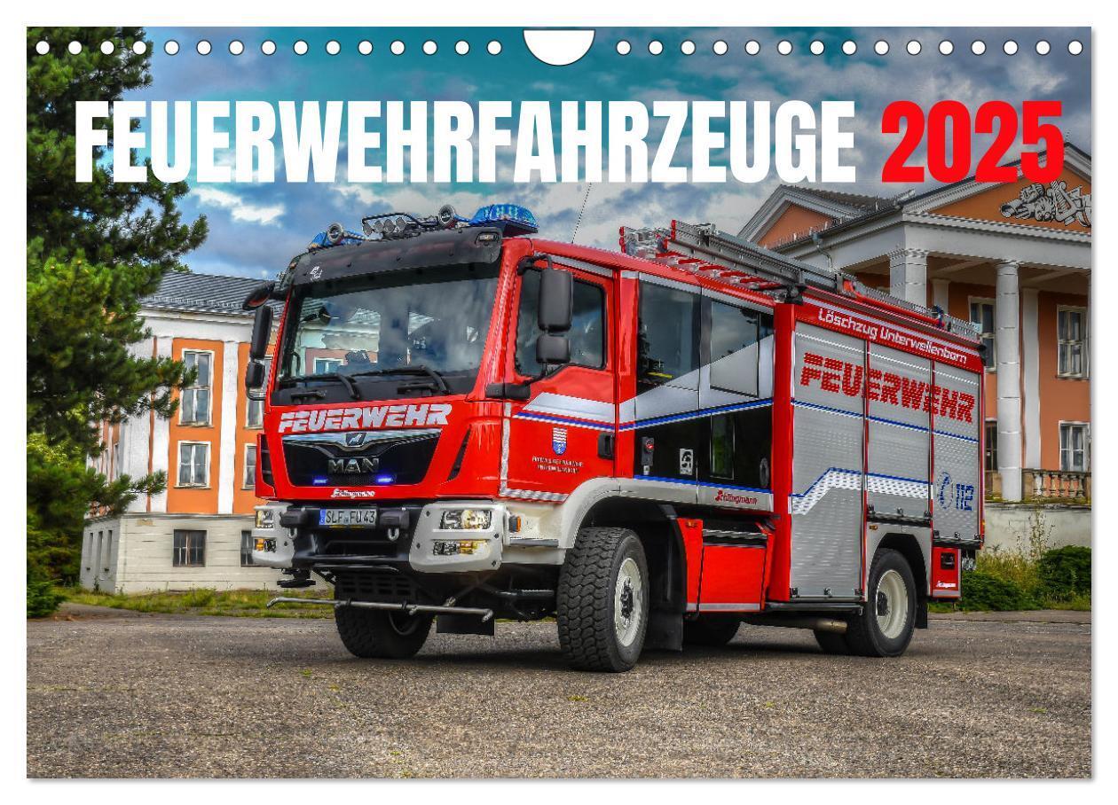 Cover: 9783435037322 | Feuerwehrfahrzeuge (Wandkalender 2025 DIN A4 quer), CALVENDO...