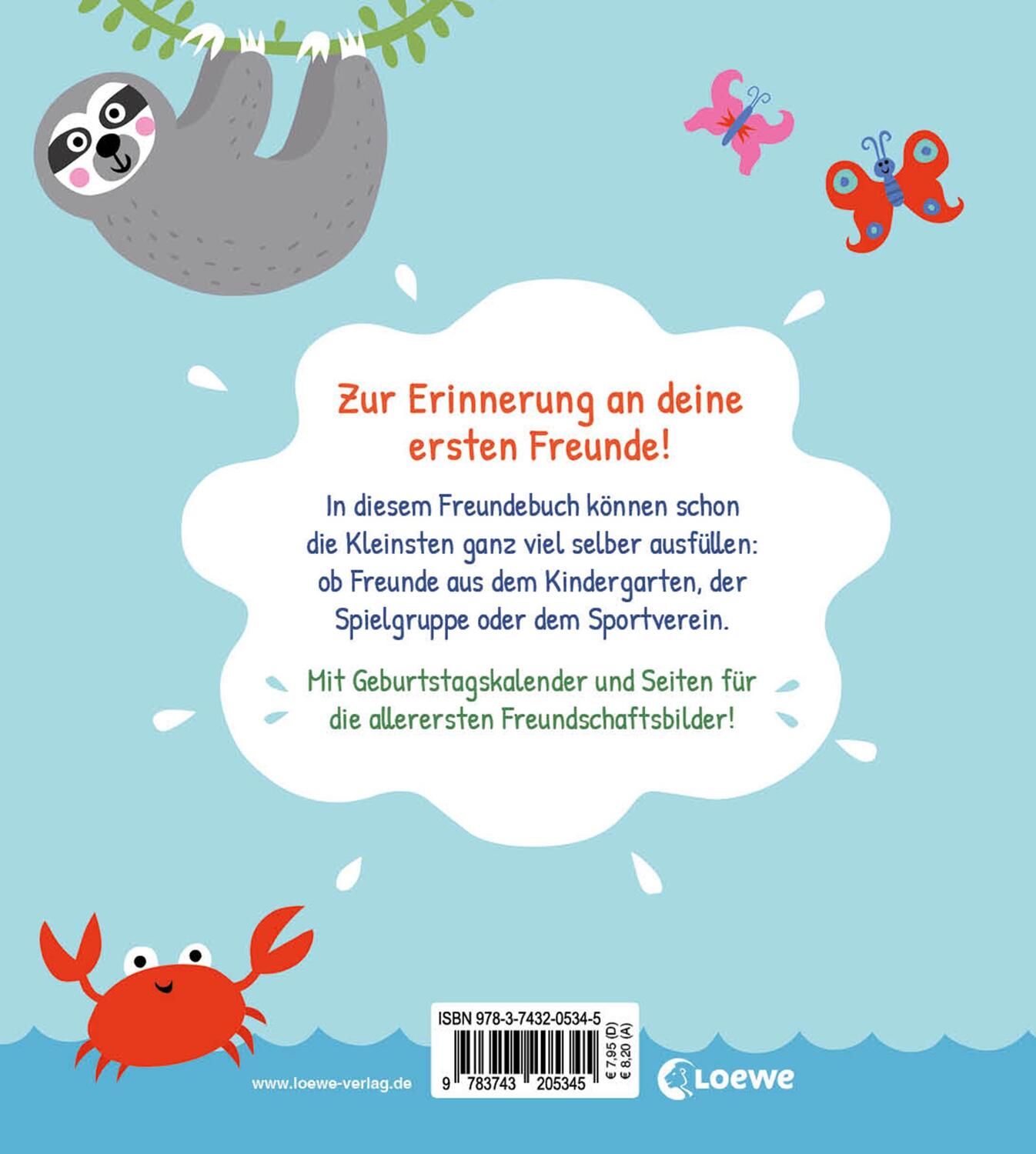 Rückseite: 9783743205345 | Meine allerersten Freunde | Buch | Eintragbücher | Deutsch | 2020