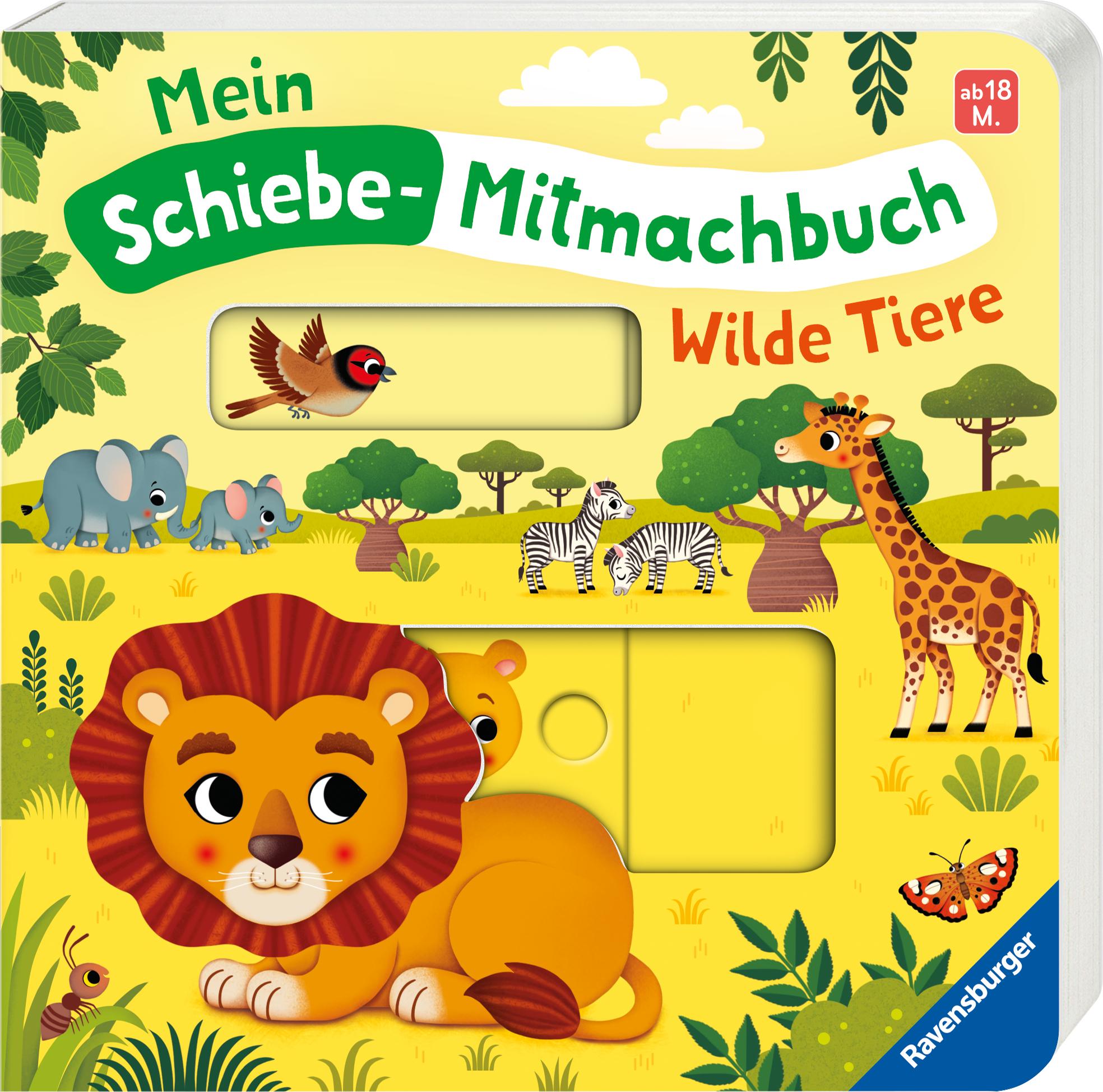 Bild: 9783473420254 | Mein Schiebe-Mitmachbuch: Wilde Tiere - Spielbuch mit spannenden...