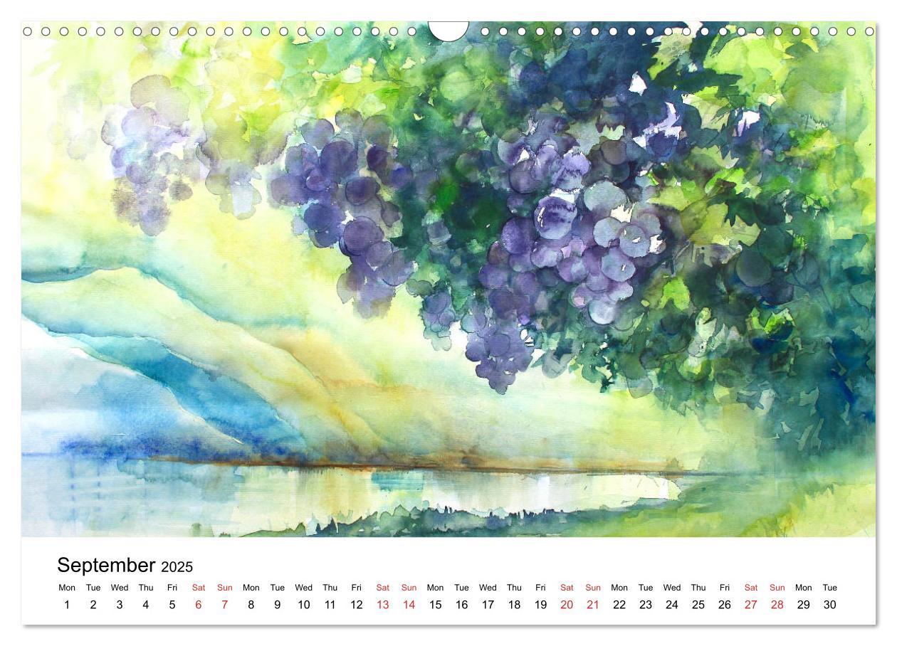 Bild: 9781325999187 | WATERCOLOR IMPRESSIONS (Wall Calendar 2025 DIN A3 landscape),...