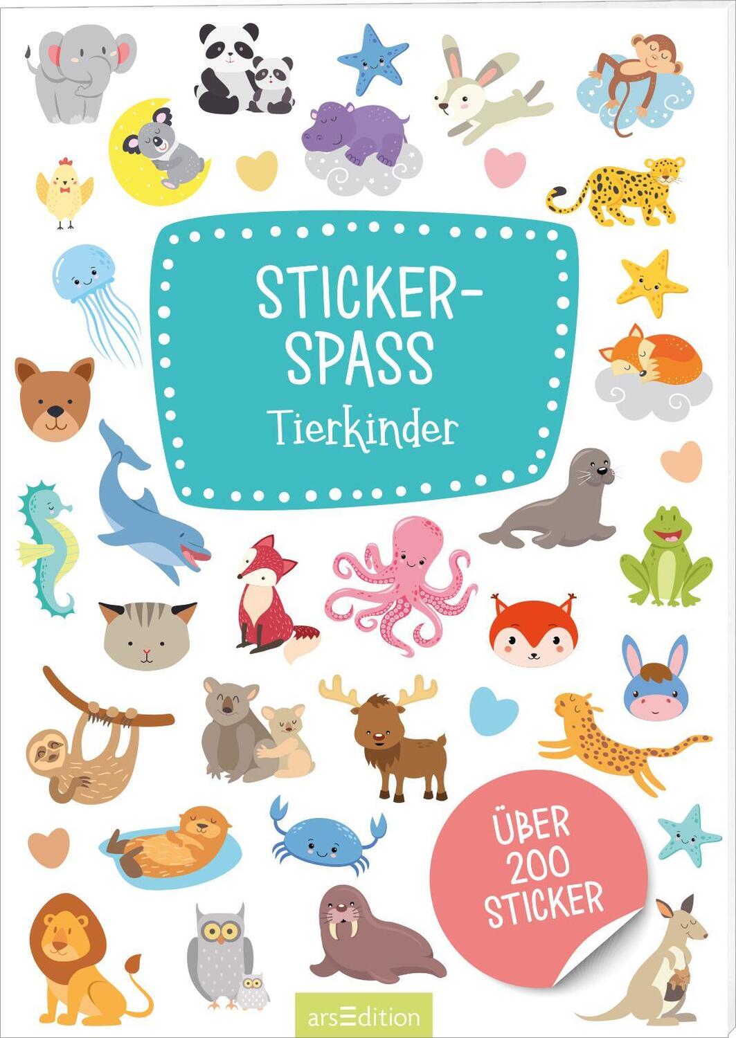 Cover: 4014489130727 | Stickerspaß - Tierkinder | Über 200 Sticker | Stück | 16 S. | Deutsch