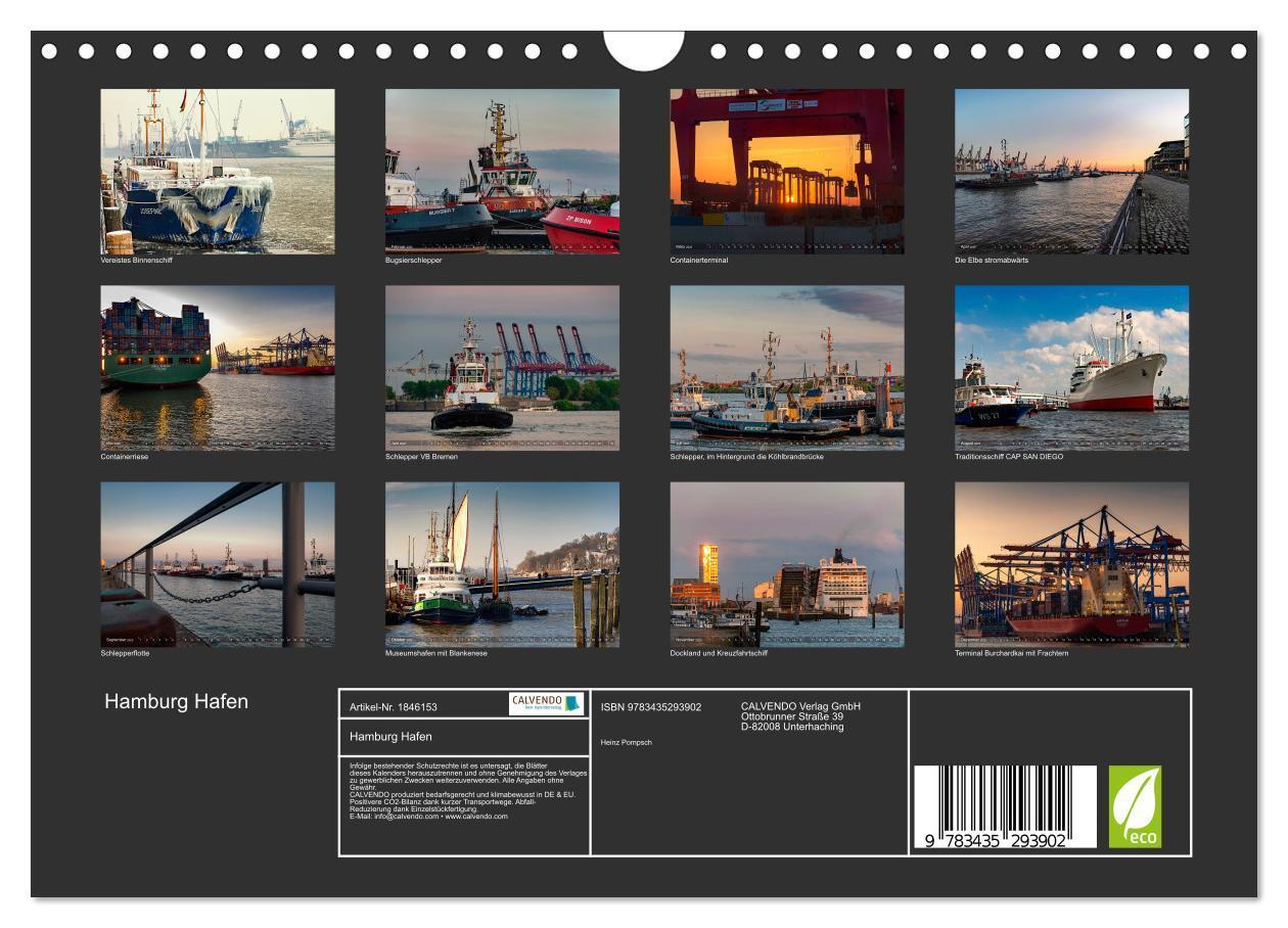 Bild: 9783435293902 | Hamburg Hafen (Wandkalender 2025 DIN A4 quer), CALVENDO Monatskalender