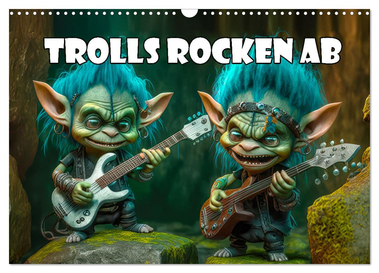 Cover: 9783383908934 | Trolls rocken ab (Wandkalender 2025 DIN A3 quer), CALVENDO...