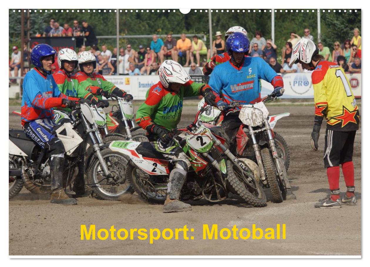 Cover: 9783435674596 | Motorsport: Motoball (Wandkalender 2025 DIN A2 quer), CALVENDO...