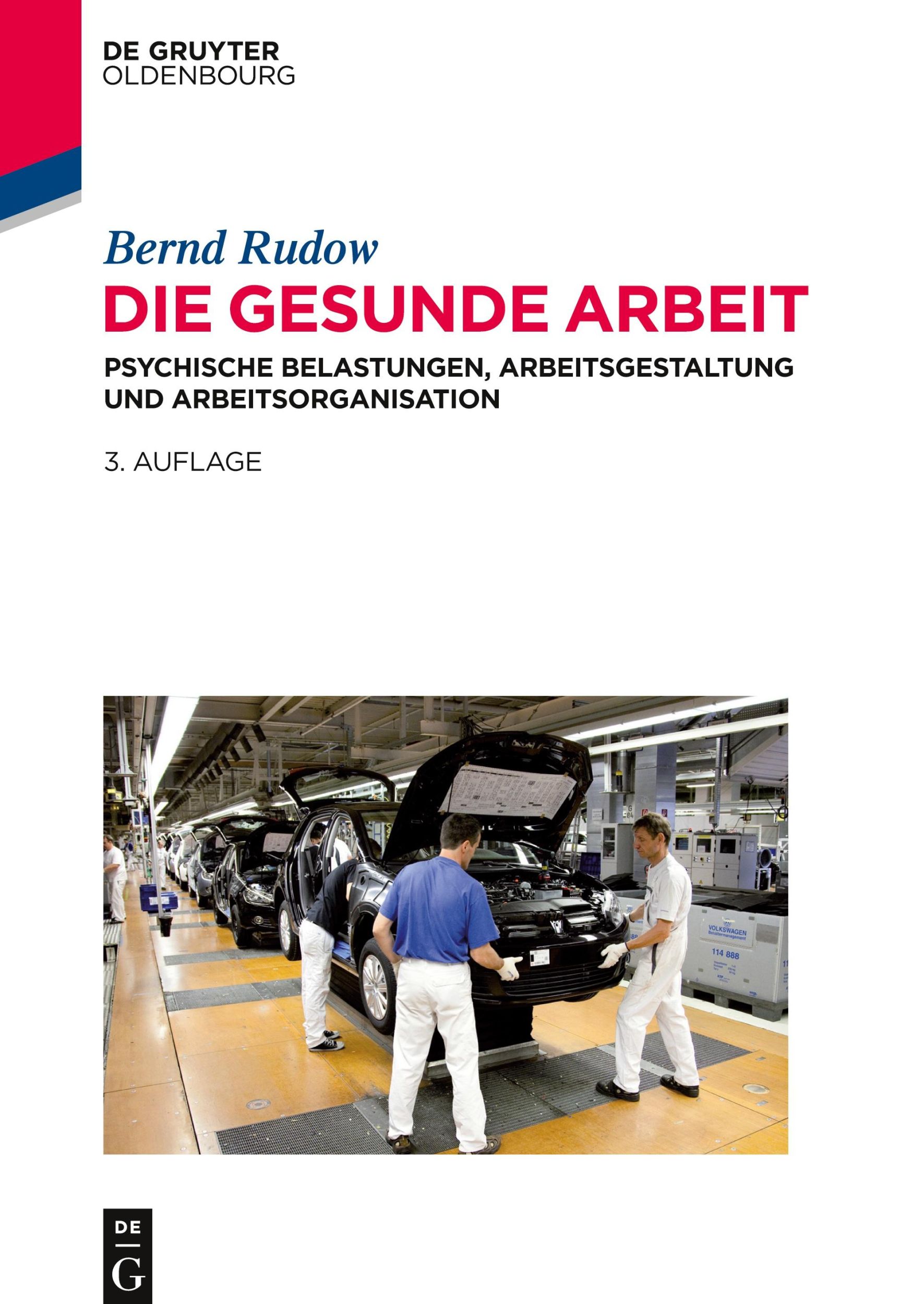 Cover: 9783486719499 | Die gesunde Arbeit | Bernd Rudow | Buch | VIII | Deutsch | 2014