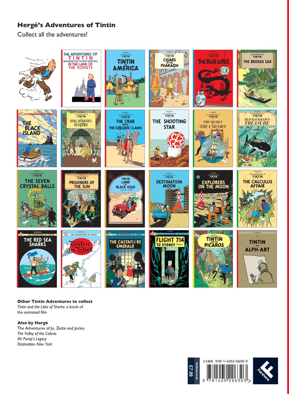 Rückseite: 9781405206303 | The Red Sea Sharks | Herge | Taschenbuch | The Adventures of Tintin