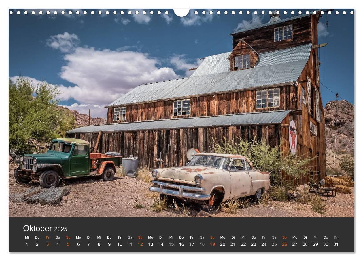 Bild: 9783435576302 | Vergessene Zeitzeugen entlang der Route 66 (Wandkalender 2025 DIN...