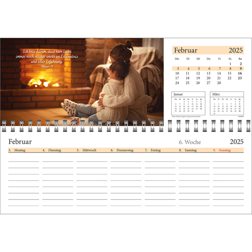 Bild: 9783754825457 | In deine Hand leg ich den Tag 2025 | Wochen-Tischkalender | Kalender