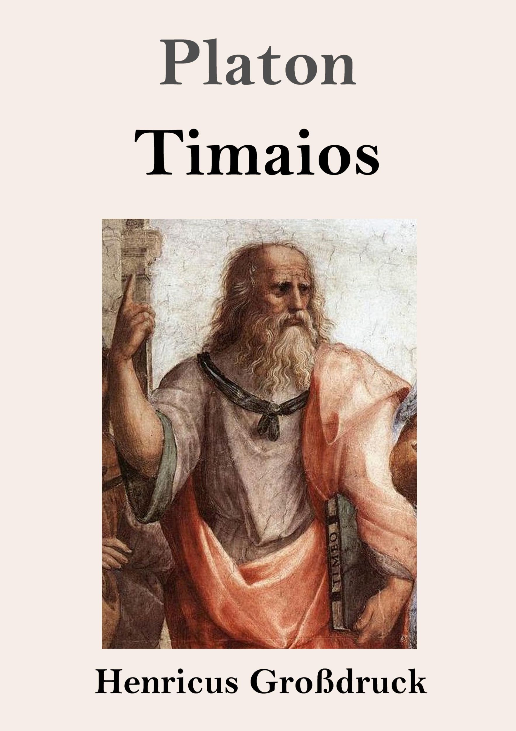 Cover: 9783847835592 | Timaios (Großdruck) | Platon | Taschenbuch | Paperback | 124 S. | 2019