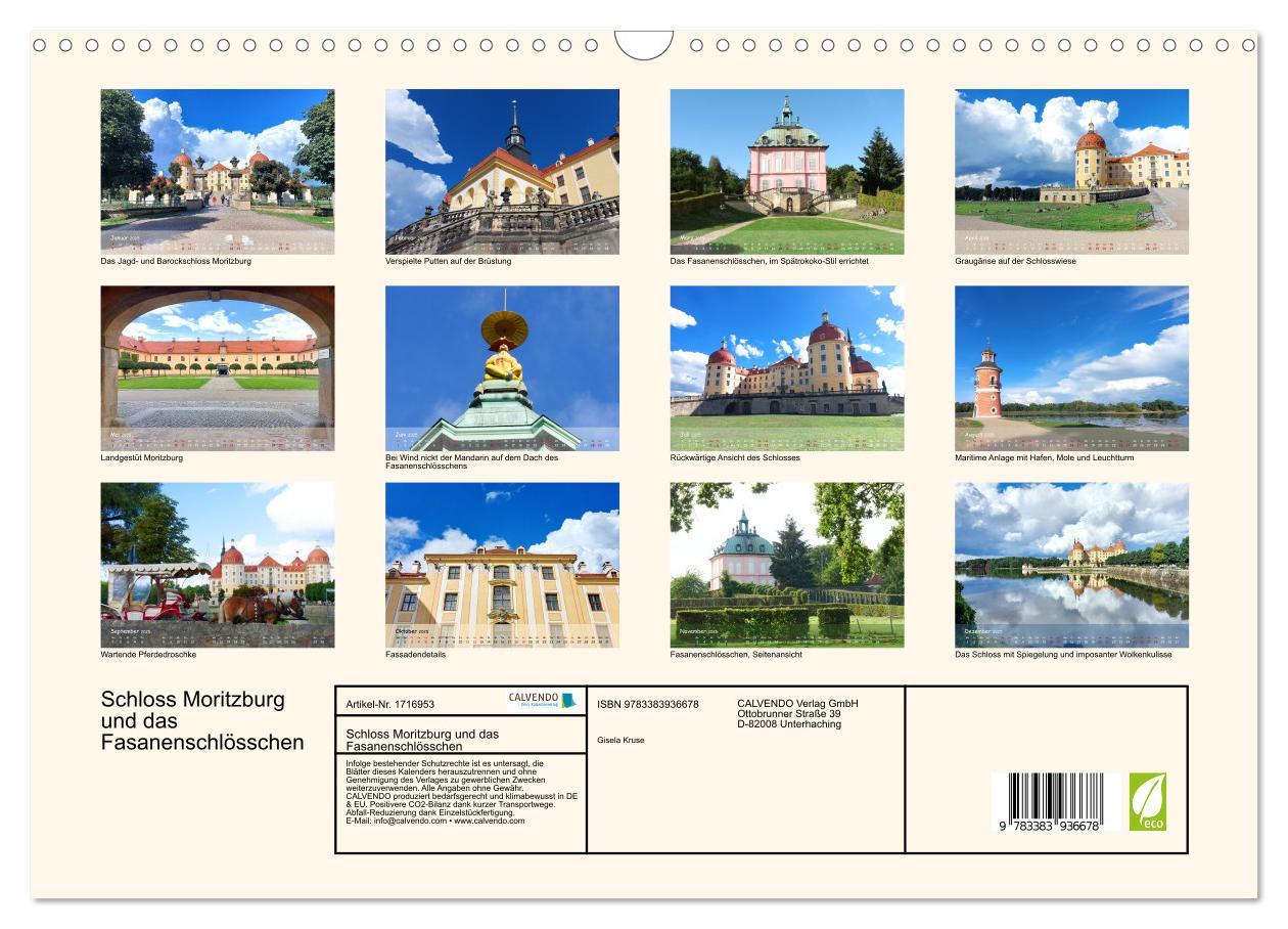 Bild: 9783383936678 | Schloss Moritzburg und das Fasanenschlösschen (Wandkalender 2025...