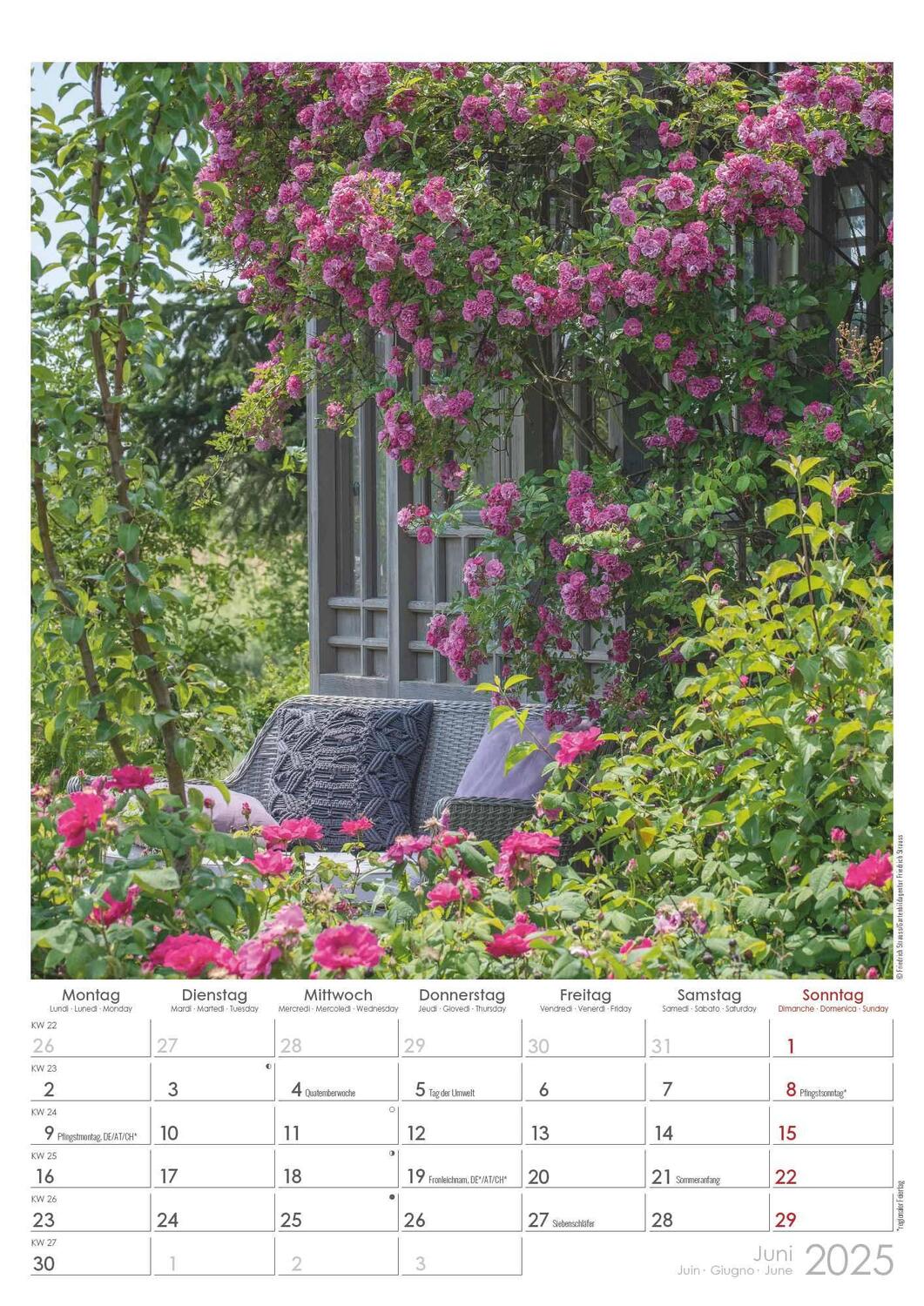 Bild: 4251732342005 | Traumgärten 2025 - Bildkalender A3 (29,7x42 cm) - Beautiful Gardens...