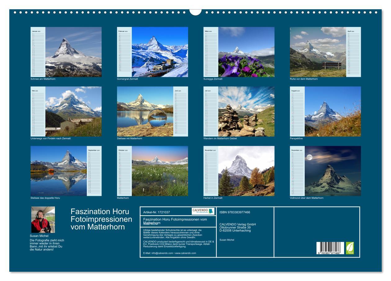 Bild: 9783383977466 | Faszination Horu Fotoimpressionen vom Matterhorn (Wandkalender 2025...