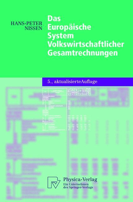 Cover: 9783790801323 | Das Europäische System Volkswirtschaftlicher Gesamtrechnungen | Nissen