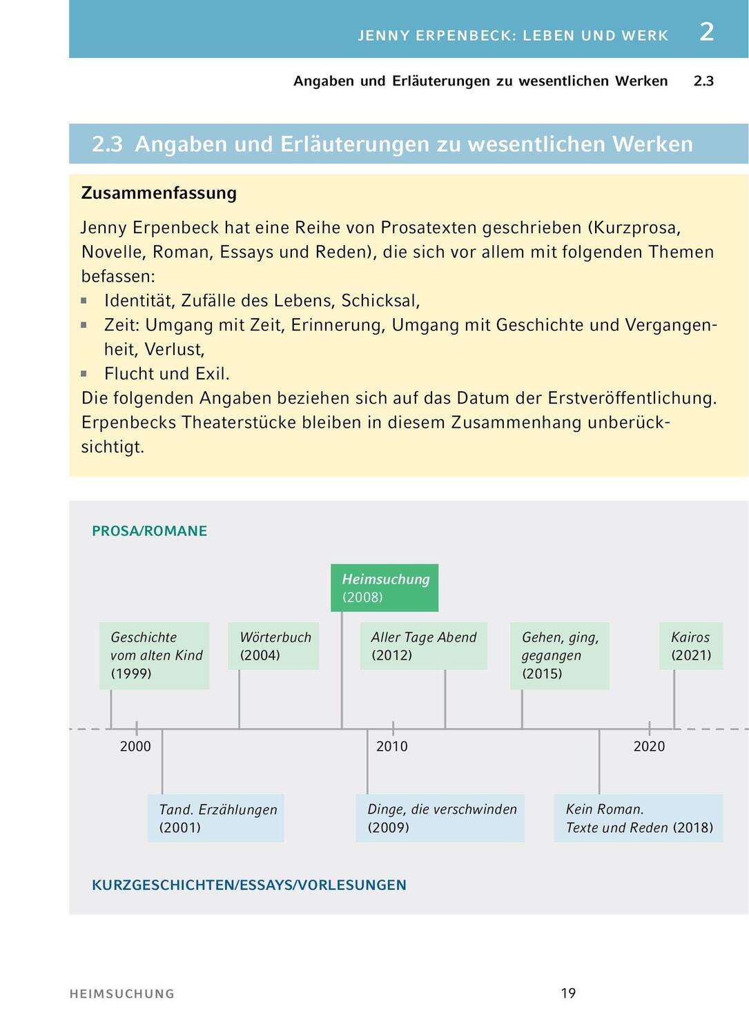 Bild: 9783804420984 | Heimsuchung von Jenny Erpenbeck - Textanalyse und Interpretation