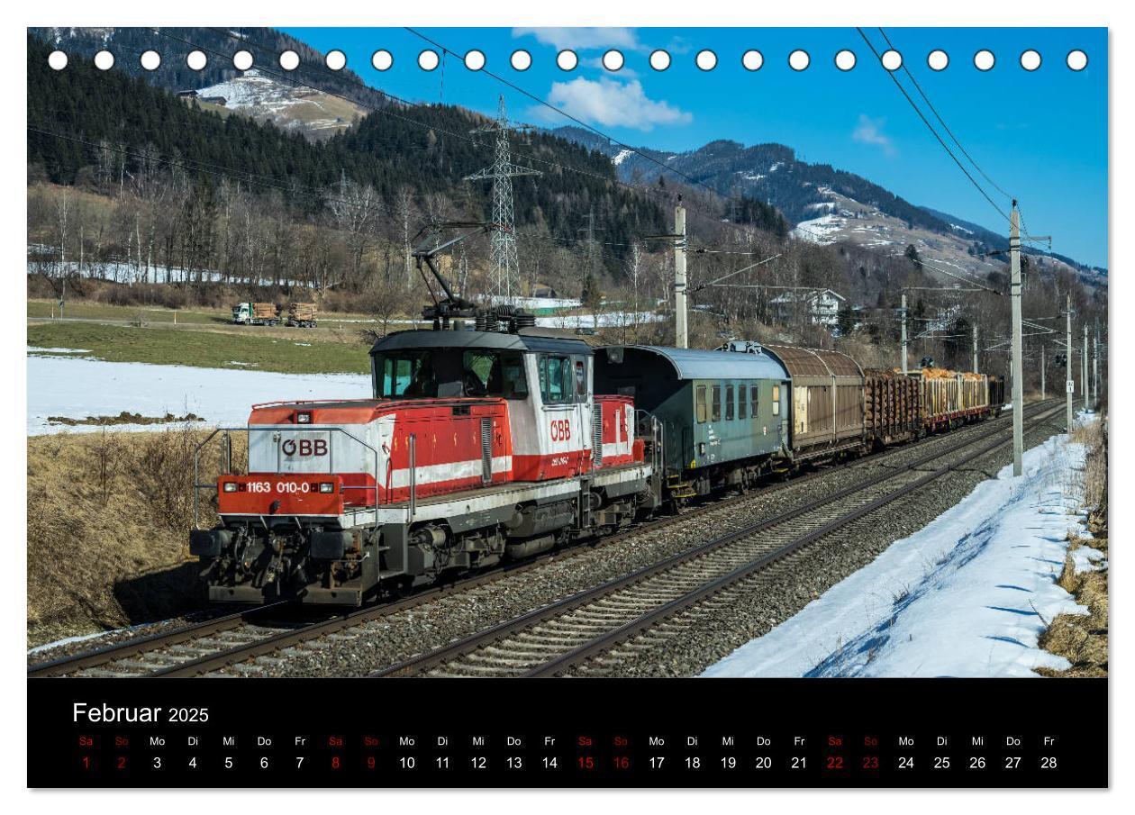 Bild: 9783435403592 | Die Bahn im Salzburgerland (Tischkalender 2025 DIN A5 quer),...