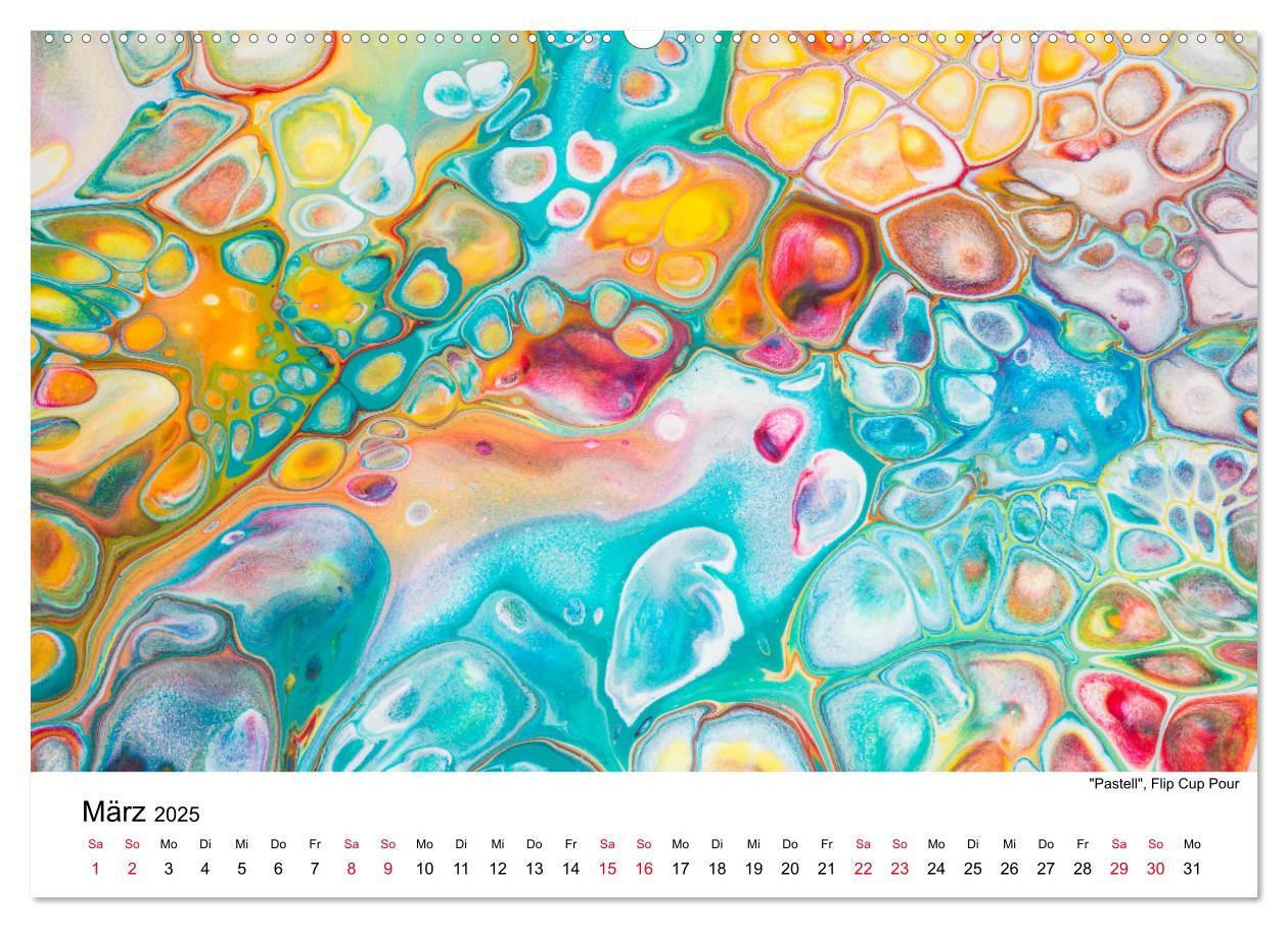 Bild: 9783435175727 | Acrylic Pouring - Faszinierende Farben und Formen (Wandkalender...