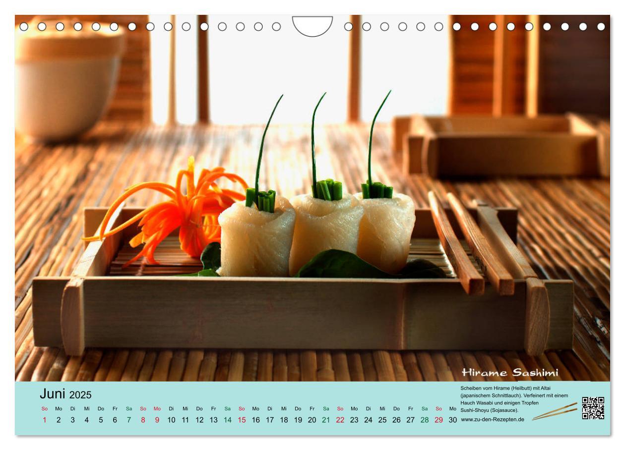 Bild: 9783435460182 | Sushi - Sashimi mit Anleitung für perfektes Gelingen (Wandkalender...