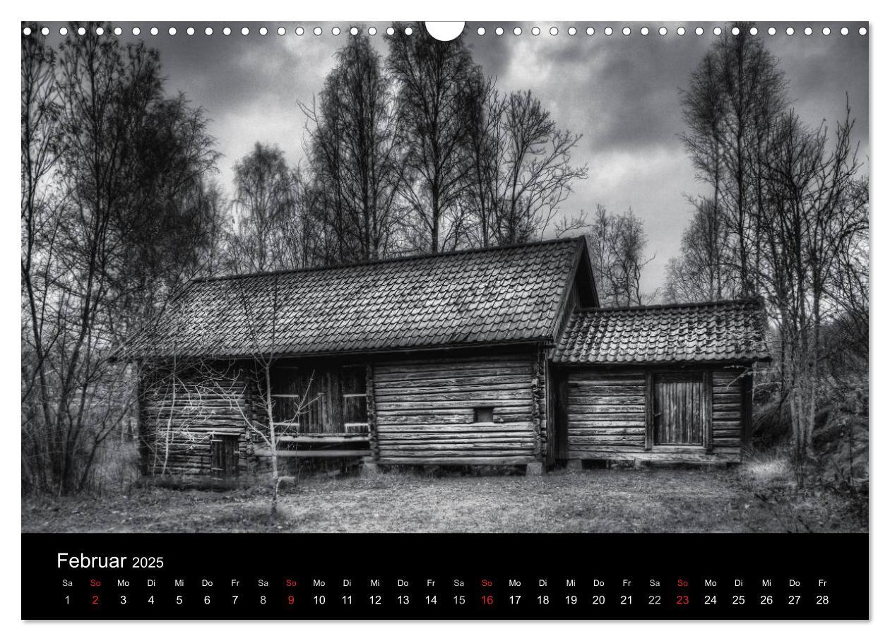 Bild: 9783435602858 | Objekte in schwarz weiss (Wandkalender 2025 DIN A3 quer), CALVENDO...