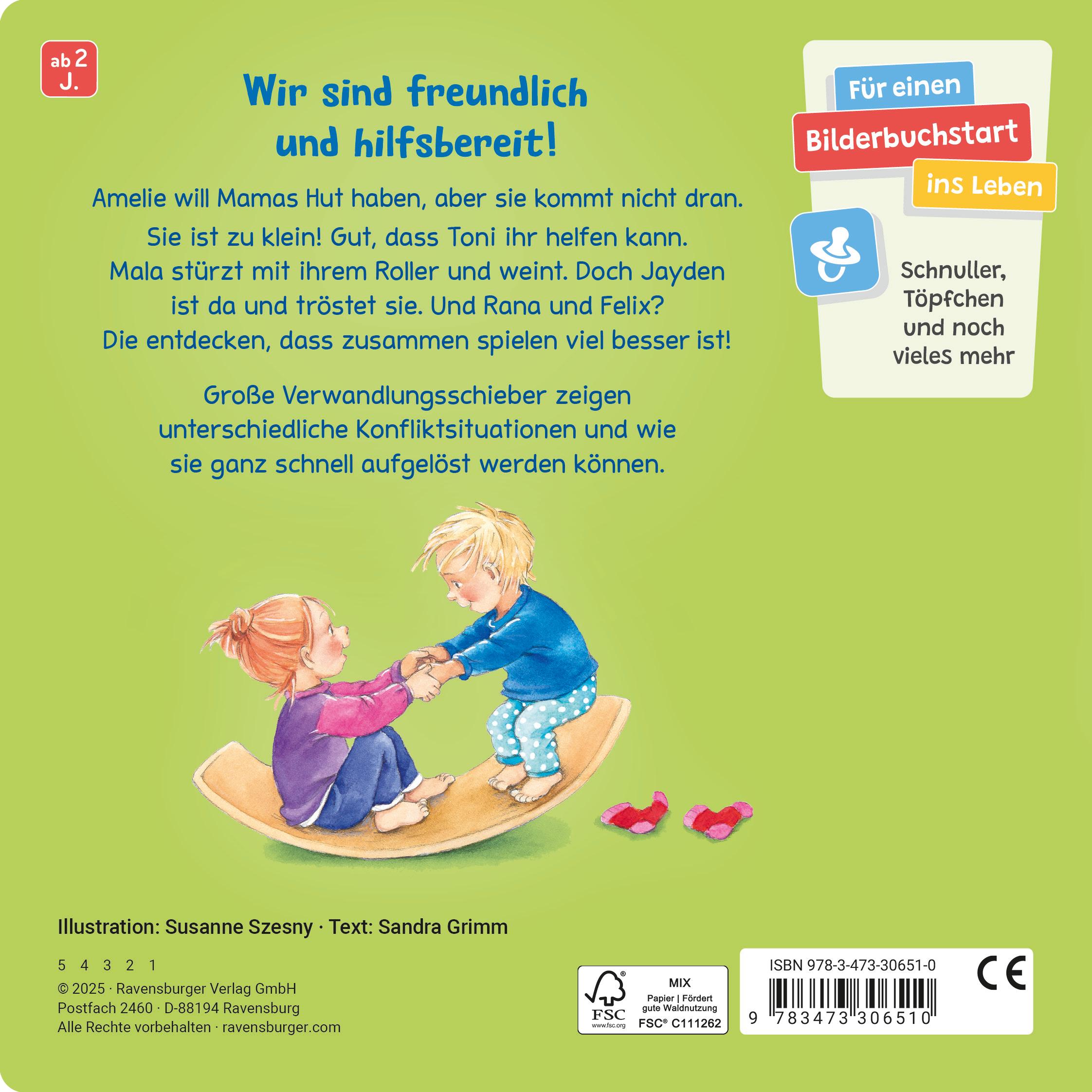 Rückseite: 9783473306510 | Wir weinen und lachen, wir streiten und helfen: Ein Bilderbuch mit...