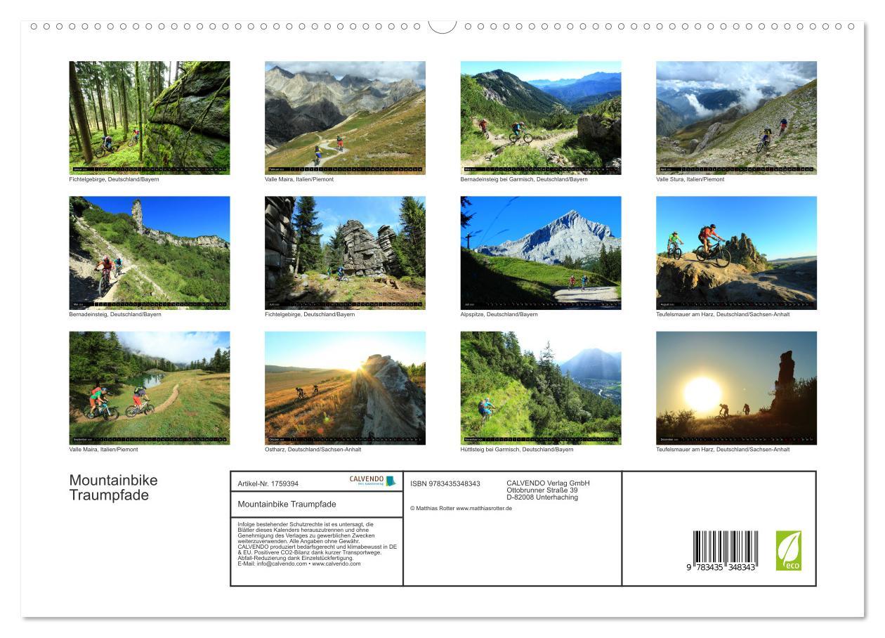 Bild: 9783435348343 | Mountainbike Traumpfade (hochwertiger Premium Wandkalender 2025 DIN...