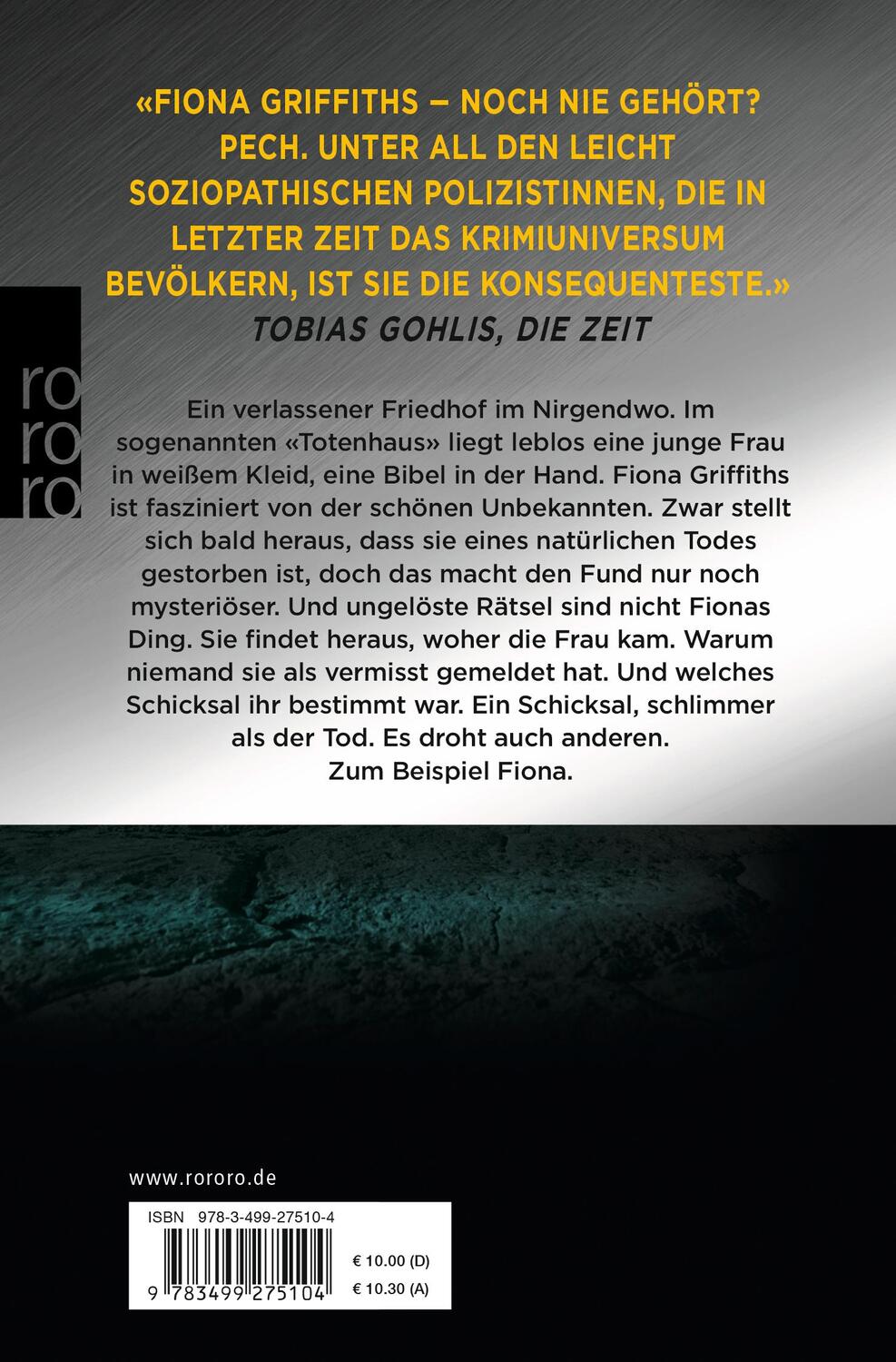 Rückseite: 9783499275104 | Fiona: Wo die Toten leben | Harry Bingham | Taschenbuch | Deutsch