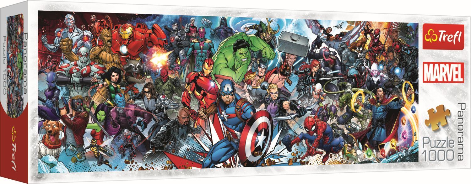 Cover: 5900511290479 | Puzzle 1000 Panorama Marvel Universum | Spiel | Kartonage | 29047