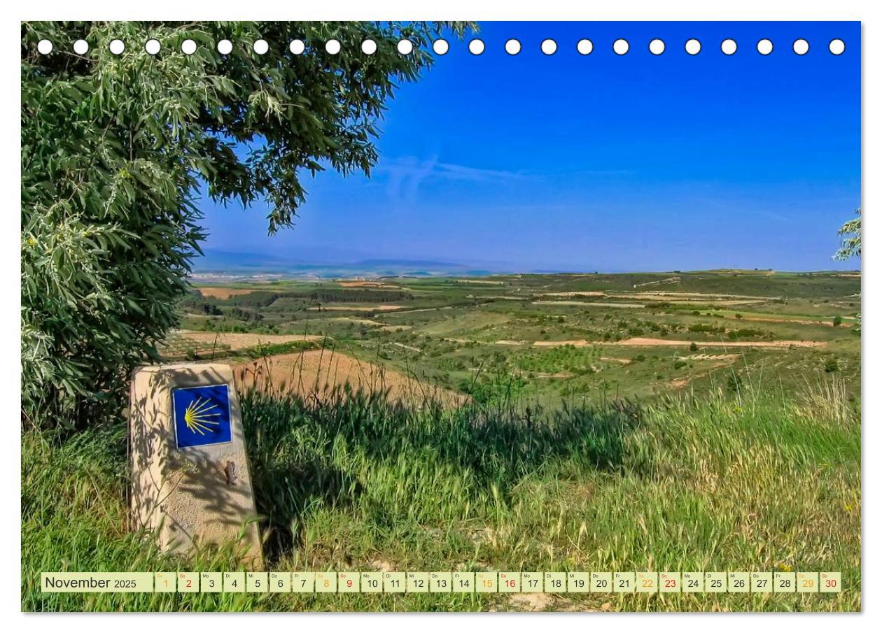 Bild: 9783435576562 | Jakobsweg - pilgern auf dem Camino de Santiago (Tischkalender 2025...