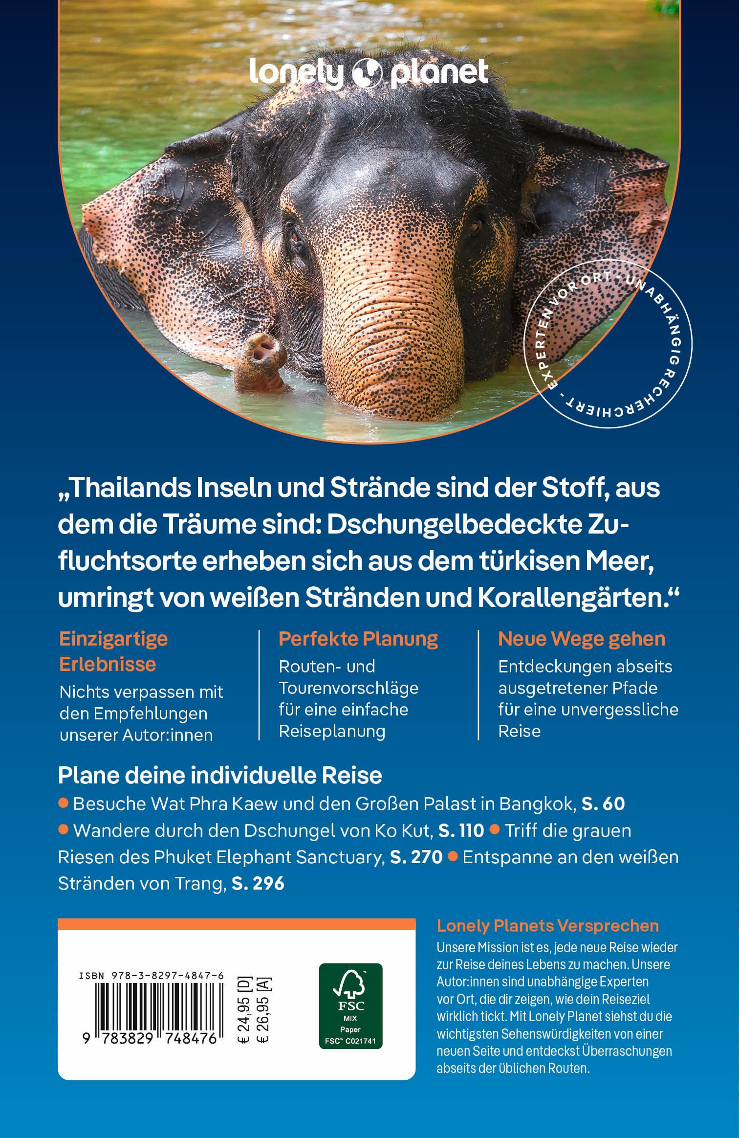 Rückseite: 9783829748476 | LONELY PLANET Reiseführer Thailand Inseln &amp; Strände | Eimer (u. a.)