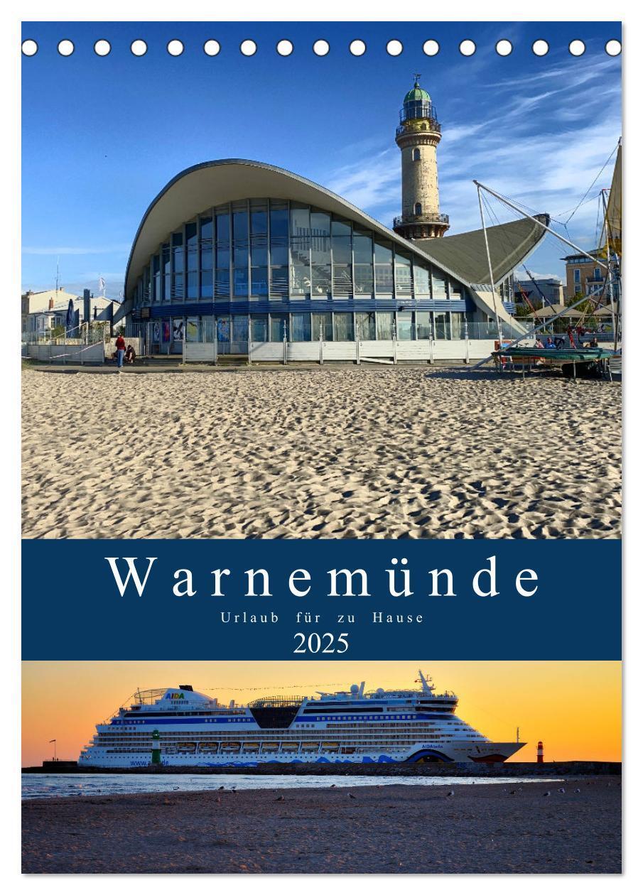 Cover: 9783435901982 | Warnemünde Urlaub für zu Hause (Tischkalender 2025 DIN A5 hoch),...