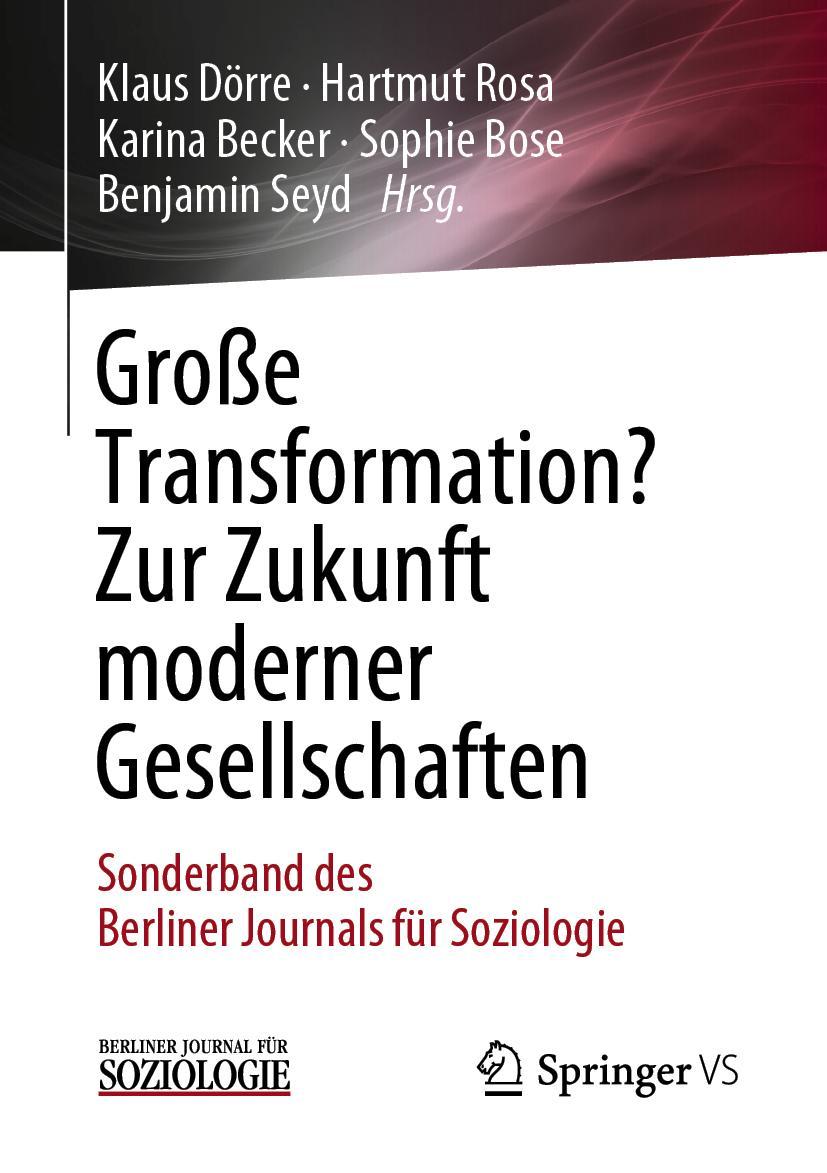 Cover: 9783658259464 | Große Transformation? Zur Zukunft moderner Gesellschaften | Buch | xiv