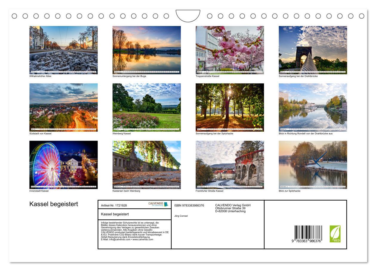 Bild: 9783383986376 | Kassel begeistert (Wandkalender 2025 DIN A4 quer), CALVENDO...