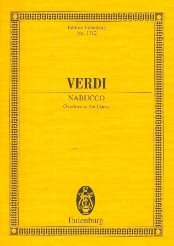 Cover: 9790200209471 | Nabucco Overture | Ouvertüre. Orchester. Studienpartitur | Verdi