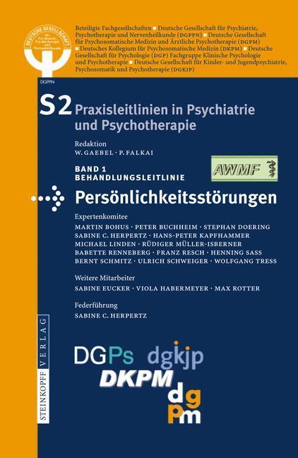 Cover: 9783798518537 | S2-Leitlinien für Persönlichkeitsstörungen | DGPPN - Dt. Gesellschaft