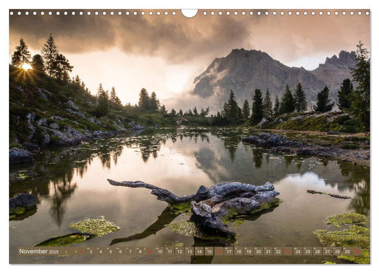 Bild: 9783435113217 | Traumplätze in den Dolomiten (Wandkalender 2025 DIN A3 quer),...