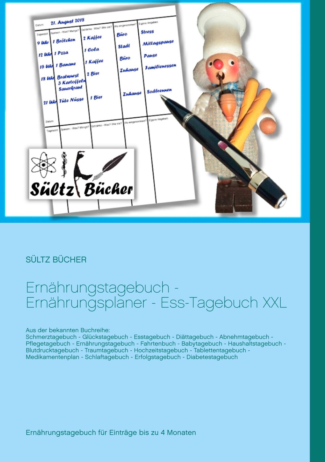 Cover: 9783746093819 | Ernährungstagebuch - Ernährungsplaner - Ess-Tagebuch XXL | Taschenbuch