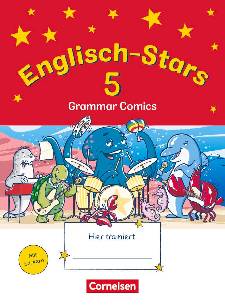 Cover: 9783637026858 | Englisch-Stars 5. Schuljahr - Übungsheft Grammar Comics | Mit Lösungen