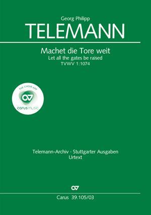 Cover: 9790007055202 | Machet die Tore weit (Klavierauszug) | Georg Philipp Telemann | 20 S.