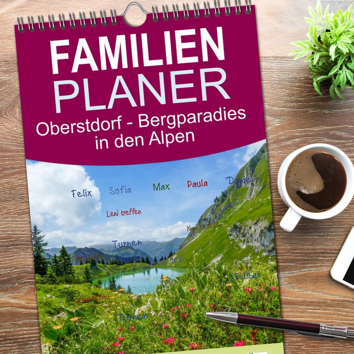 Bild: 9783457094051 | Familienplaner 2025 - Oberstdorf - Bergparadies in den Alpen mit 5...