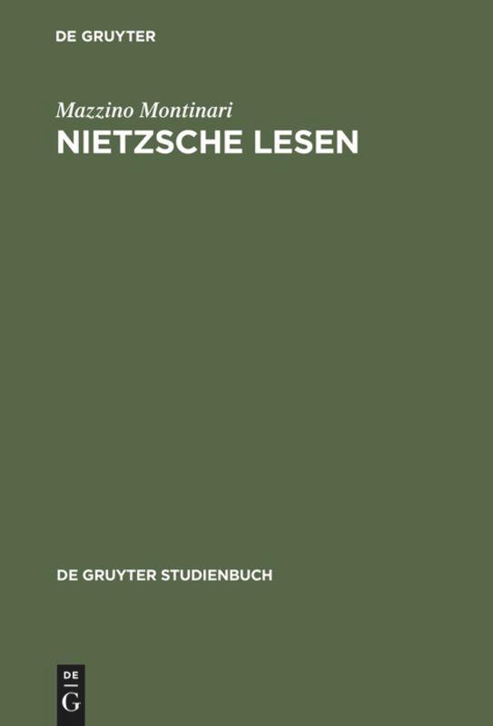 Cover: 9783110086676 | Nietzsche lesen | Mazzino Montinari | Buch | VII | Deutsch | 1982