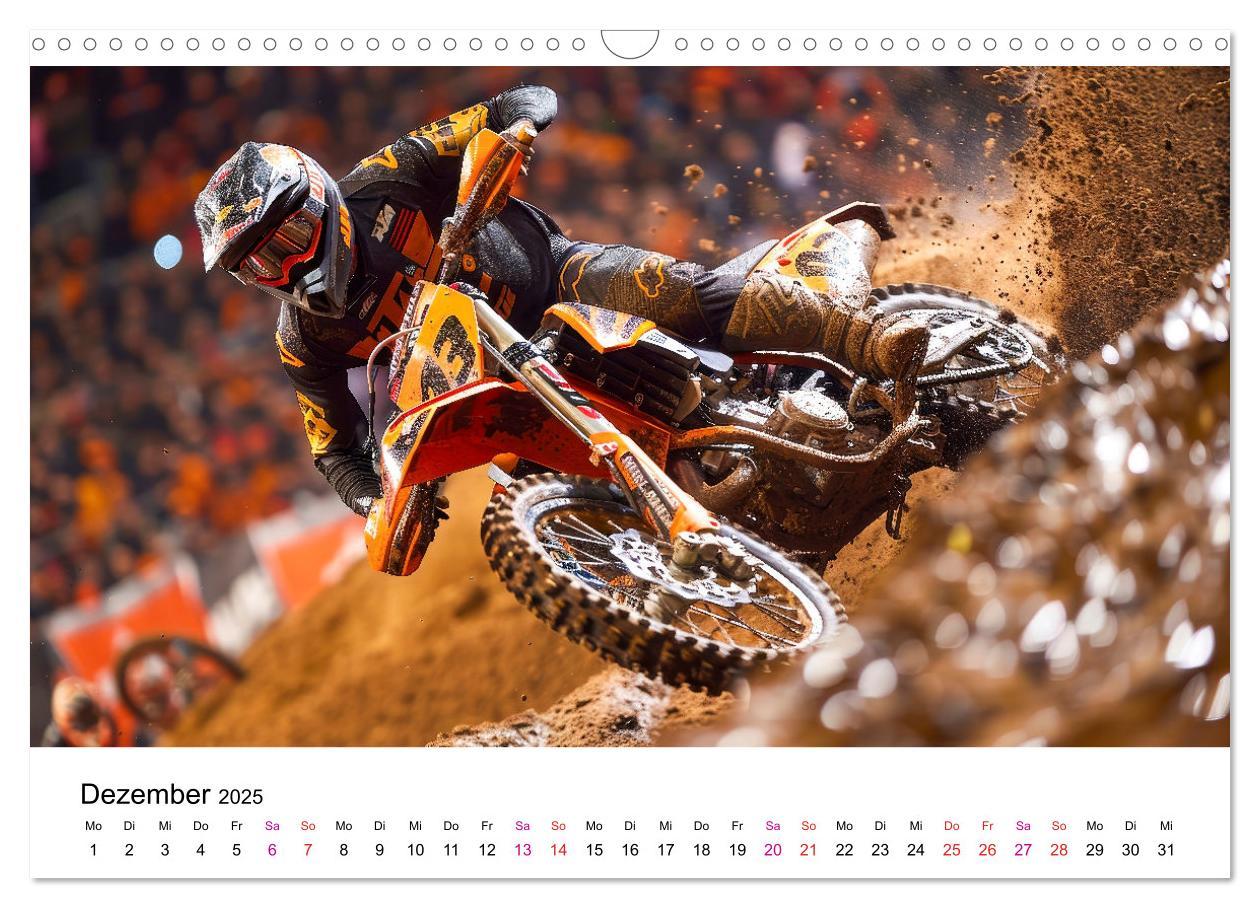 Bild: 9783457148013 | Motocross Erlebnisse (Wandkalender 2025 DIN A3 quer), CALVENDO...