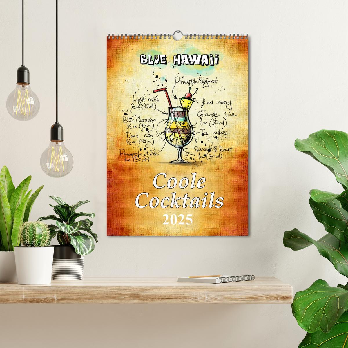 Bild: 9783457038147 | Coole Cocktails (Wandkalender 2025 DIN A3 hoch), CALVENDO...