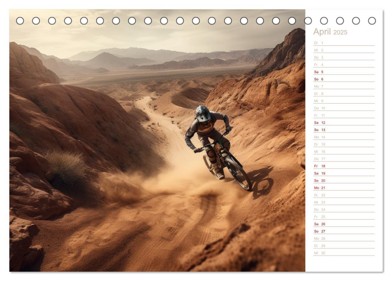 Bild: 9783383910425 | Mit dem Mountainbike durch die Welt (Tischkalender 2025 DIN A5...