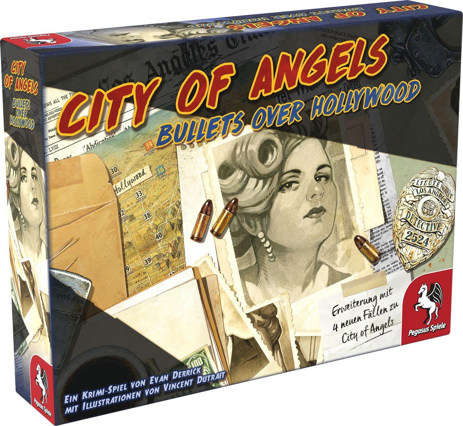 Cover: 4250231729843 | City of Angels: Bullets over Hollywood [Erweiterung] | Spiel | 57461G