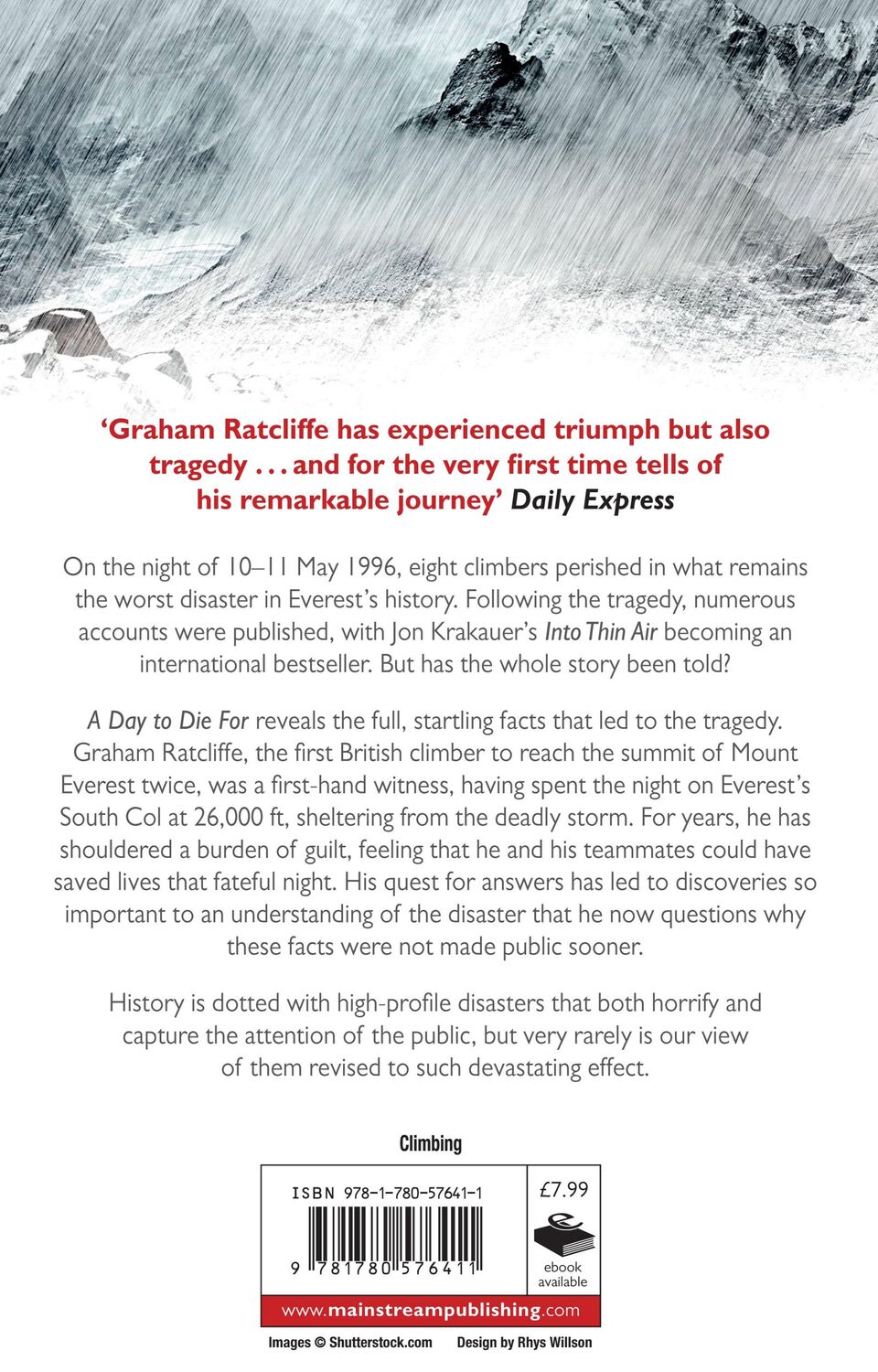 Rückseite: 9781780576411 | A Day to Die For | Graham Ratcliffe | Taschenbuch | Englisch | 2013